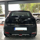 Fiat Punto Difüzör Arka Tampon Eki 4 Egzoz Çıkışlı Gri thumbnail 4