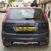 Ford Fiesta 2003-2008 Difüzör Arka Tampon Eki 4 Egzoz Çıkışlı Gri thumbnail 2