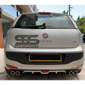 Fiat Punto Difüzör Arka Tampon Eki 4 Egzoz Çıkışlı Gri thumbnail 6