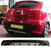 Kia Rio Difüzör Arka Tampon Eki 2 Egzoz Çıkışlı Gri Lüx Tip thumbnail 1