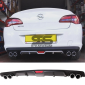 Opel Astra J Difüzör Arka Tampon Eki 4 Egzoz Çıkışlı Siyah thumbnail 1