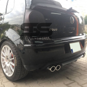 Volkswagen Polo Mk4 Difüzör Arka Tampon Eki 4 Egzoz Çıkışlı Gri Lüx Tip - 3