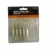 Savage Gear Lb Sandeel Curltail 10cm 5gr  Silikon Yem(Glow) - 1