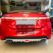 Toyota Corolla 2013-2018 Difüzör Arka Tampon Eki 4 Egzoz Çıkışlı Gri Tip thumbnail 7