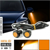 Kartal Göz Led Ayna Altı Led Eagle Eye Civatalı Turuncu Renk 18mm - 1