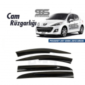 Cam Rüzgarlığı Peugeot 207 2006-2012 Arası Mügen Tip Piano Black - 1