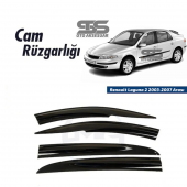 Cam Rüzgarlığı Renault Laguna 2 2003-2007 Sonrası Mügen Tip Piano Black - 1