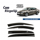 Cam Rüzgarlığı Volkswagen Passat B7 2011-2014 Arası Mügen Tip Piano Black - 1