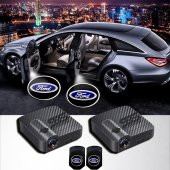 Ford Kapı Altı Logo Araç İçi Pilli 2 Adet - 1