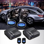 Kia Kapı Altı Logo Araç İçi Pilli 2 Adet - 1
