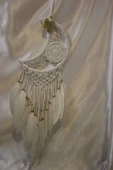 Dream Catcher Düş Kapanı El İşi Hand Made Beyaz Ay thumbnail 2
