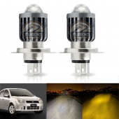 Ford Fıesta Mercek Led Xenon Uyumlu Uzun - Kısa Far Ampulü Çift Renk - 2
