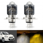 Nissan Micra Uyumlu Mercek Led Xenon Uzun - Kısa Çift Renk - 2
