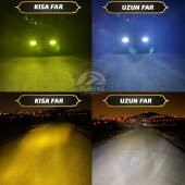 Tofaş Dogan Şahin Kartal Uyumlu Mercek Led Xenon Çift Renk Şimşek Etkili - 3