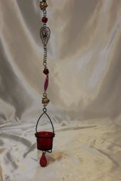 Sarkıt Mumluk El İşi Pembe - 3