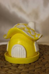 Konik Tütsülük Mantar Hobit Ev Sarı thumbnail 3