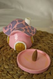 Konik Tütsülük Mantar Hobit Ev Pembe thumbnail 5