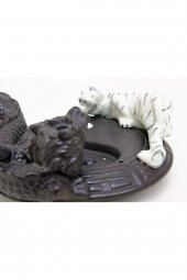 Feng Shui Ejderha Beyaz Kaplan Yin Yang Geri Akış Tütsü thumbnail 6