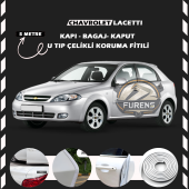 Chavrolet Lacetti Oto Araç Kapı Koruma Fitili 5metre Parlak Beyaz Renk thumbnail 1