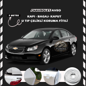 Chevrolet Oto Araç Kapı Koruma Fitili 5metre Parlak Beyaz Renk thumbnail 1