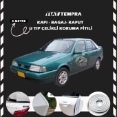 Fiat Tempra Oto Araç Kapı Koruma Fitili 5metre Parlak Beyaz Renk - 1