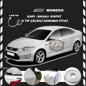 Ford Mondeo Oto Araç Kapı Koruma Fitili 5metre Parlak Beyaz Renk - 1