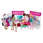 Barbie Dönüşen Ambulans ve Klinik Oyun Seti - 1
