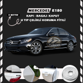 Mercedes E180 Oto Araç Kapı Koruma Fitili 5metre Parlak Beyaz Renk thumbnail 1