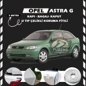 Opel Astra G Oto Araç Kapı Koruma Fitili 5metre Parlak Beyaz Renk - 1