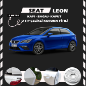 Seat Leon Oto Araç Kapı Koruma Fitili 5metre Parlak Beyaz Renk - 1