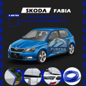 Skoda Fabia Oto Araç Kapı Koruma Fitili 5metre Parlak Beyaz Renk thumbnail 1