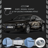 Audi A7 Oto Araç Kapı Koruma Fitili 5metre Parlak Gri Renk - 1