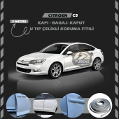 Citroen C5 Oto Araç Kapı Koruma Fitili 5metre Parlak Gri Renk thumbnail 1