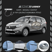 Dacia Lodgy Oto Araç Kapı Koruma Fitili 5metre Parlak Gri Renk thumbnail 1