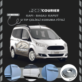 Ford Courier Oto Araç Kapı Koruma Fitili 5metre Parlak Gri Renk thumbnail 1