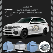 Bmw X5 Oto Araç Kapı Koruma Fitili 5metre Parlak Gri Renk thumbnail 8