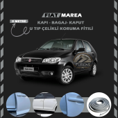Fiat Palio Oto Araç Kapı Koruma Fitili 5metre Parlak Gri Renk - 1