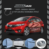 Honda Jazz Oto Araç Kapı Koruma Fitili 5metre Parlak Gri Renk - 1