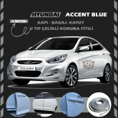 Hyunda Accent Blue Oto Araç Kapı Koruma Fitili 5metre Parlak Gri Renk thumbnail 1