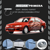 Nissan Primera Oto Araç Kapı Koruma Fitili 5metre Parlak Gri Renk thumbnail 1