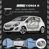 Opel Corsa D Oto Araç Kapı Koruma Fitili 5metre Parlak Gri Renk - 1