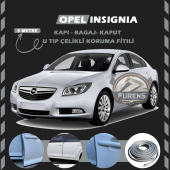 Opel İnsignia Oto Araç Kapı Koruma Fitili 5metre Parlak Gri Renk thumbnail 1