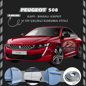 Peugeot 508 Oto Araç Kapı Koruma Fitili 5metre Parlak Gri Renk thumbnail 1