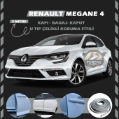 Renault Megane 4 Oto Araç Kapı Koruma Fitili 5metre Parlak Gri Renk thumbnail 1