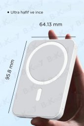 Magsafe Battery Pack Powerbank Iphone Uyumlu Kablosuz Magsafe Şarj Aleti Şarj Cihazı Powerbank - 4