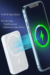 Magsafe Battery Pack Powerbank Iphone Uyumlu Kablosuz Magsafe Şarj Aleti Şarj Cihazı Powerbank - 6