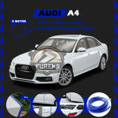 Audi A4 Oto Araç Kapı Koruma Fitili 5metre Parlak Mavi Renk thumbnail 1