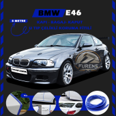 Bmw E46 Oto Araç Kapı Koruma Fitili 5metre Parlak Mavi Renk thumbnail 1
