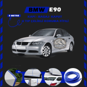 Bmw E90 Oto Araç Kapı Koruma Fitili 5metre Parlak Mavi Renk thumbnail 1