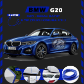 Bmw G20 Oto Araç Kapı Koruma Fitili 5metre Parlak Mavi Renk - 1